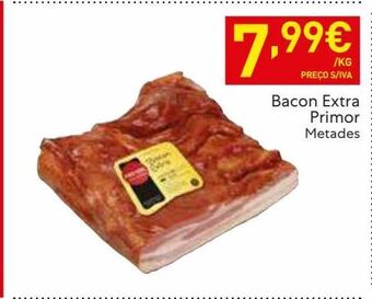 Recheio Bacon primor promoção