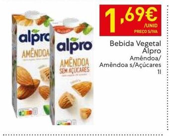Recheio Bebidas naturais alpro promoção