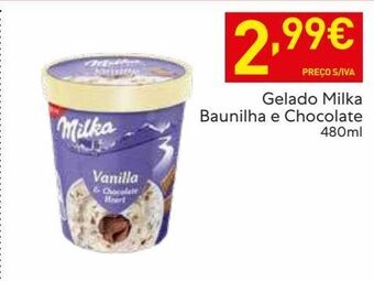 Recheio Gelados milka promoção