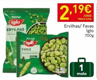 Recheio Ervilhas congeladas iglo promoção
