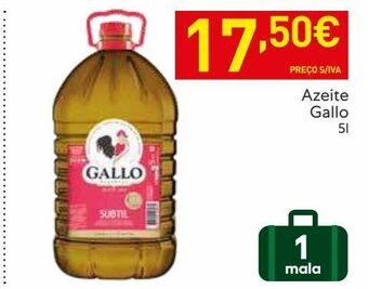 Recheio Azeite extravirgem gallo promoção