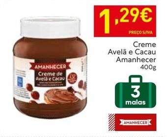 Recheio Creme de avelã amanhecer promoção