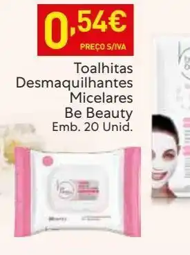Recheio Toalhas umedecidas be beauty promoção