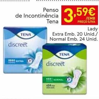 Recheio Incontinência tena promoção