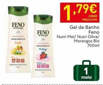 Recheio Gel de banho feno promoção