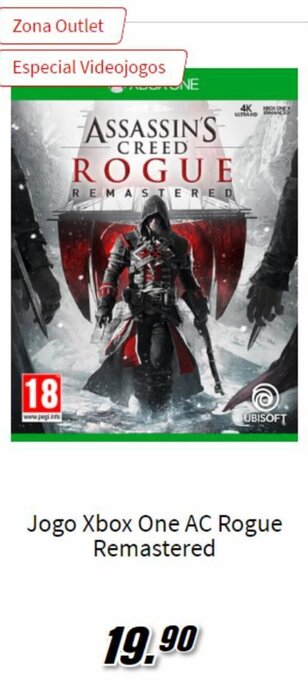 MediaMarkt Jogo Xbox One AC Rogue Remastered promoção