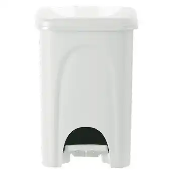 Hôma Balde para lixo branco com pedal 16l promoção