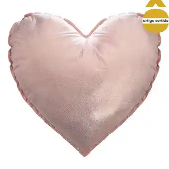 Hôma Almofada coração 37x37cm promoção