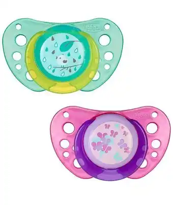 Prénatal Chupeta de borracha de ar 12m + menina (2 unidades) - chicco promoção