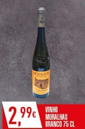Miranda Supermercados Vinho branco muralhas promoção