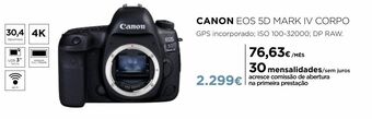 El Corte Inglés Câmera fotográfica canon promoção