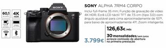 El Corte Inglés Câmera fotográfica sony promoção