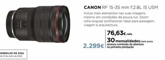 El Corte Inglés Câmera fotográfica canon promoção