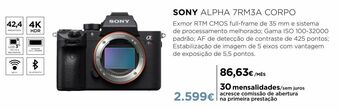 El Corte Inglés Câmera fotográfica sony promoção