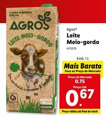 Lidl Leite agros promoção