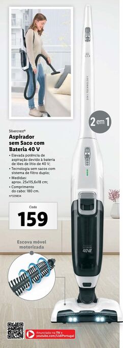 Lidl Aspirador sem saco silvercrest promoção