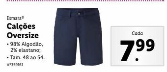 Lidl Calções promoção