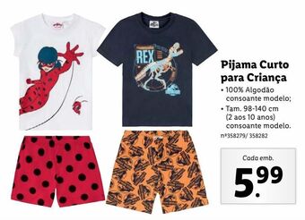 Lidl Pijama promoção
