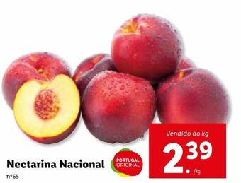 Lidl Nectarina promoção
