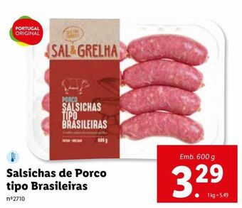 Lidl Salsicha promoção
