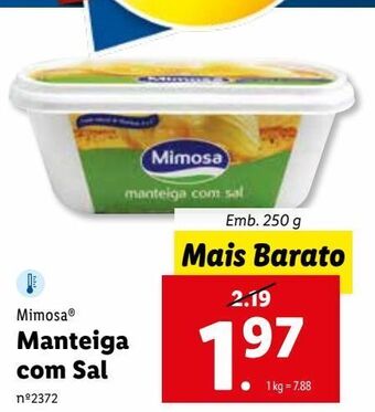 Lidl Manteiga mimosa promoção