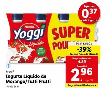 Lidl Iogurte yoggi promoção