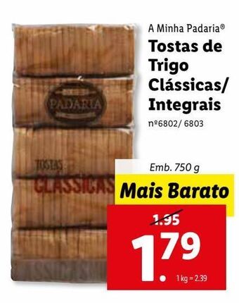 Lidl Torradas promoção