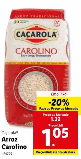 Lidl Arroz caçarola promoção
