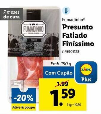 Lidl Presunto fumadinho promoção