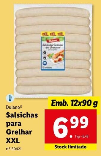 Lidl Salsicha dulano promoção