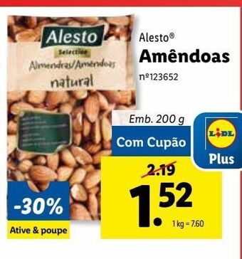 Lidl Frutos secos alesto promoção