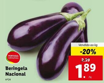 Lidl Berinjela promoção