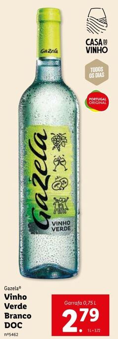 Vinho verde gazela