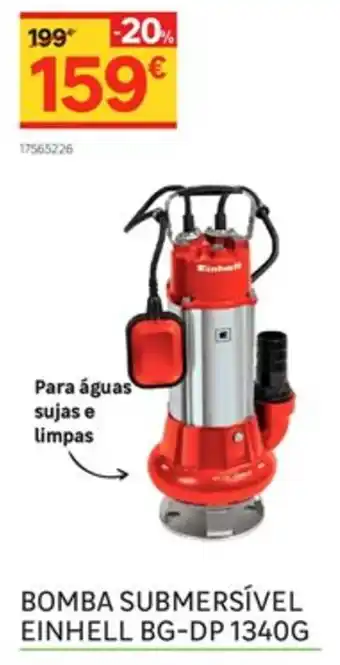 Leroy Merlin Bomba Submersível Einhell BG-DP 1340G promoção