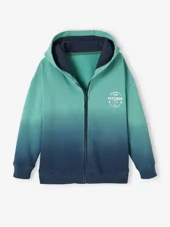 Vertbaudet Casaco com capuz e fecho, efeito "tie-dye, para menino,... promoção