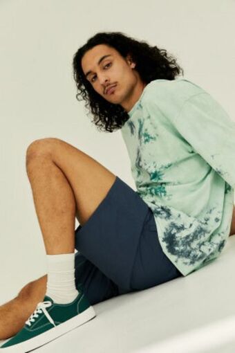 H&M Calções com cinto relaxed fit promoção