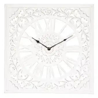 Hôma Relógio de parede fanny branco 58x58cm promoção