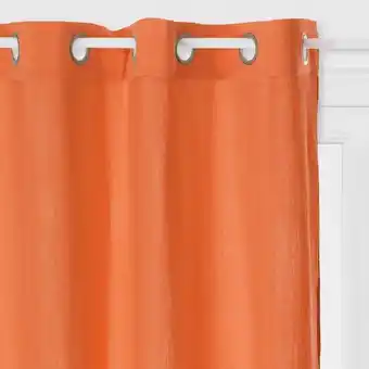 Cortina laranja crink