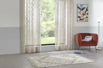 Hôma Cortina jacquard sama linho promoção