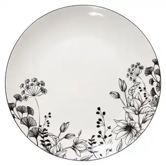 Hôma Prato raso dec. white floral promoção