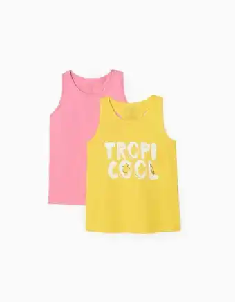 Zippy 2 tops para menina 'tropicool', rosa/amarelo promoção
