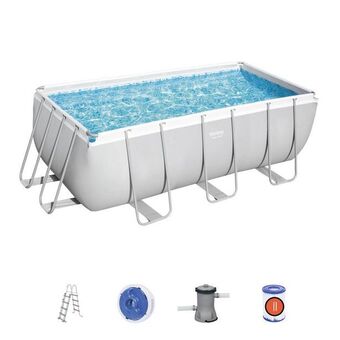 Decathlon Piscina power steel retangular 412x201x122 promoção