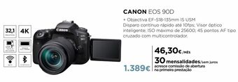 El Corte Inglés Câmera fotográfica canon promoção