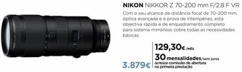 El Corte Inglés Câmera fotográfica nikon promoção