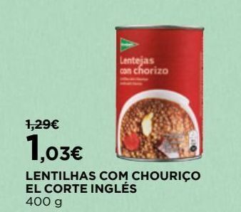 Lentilhas el corte inglés
