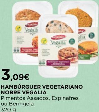 El Corte Inglés Hamburguer vegetal nobre promoção
