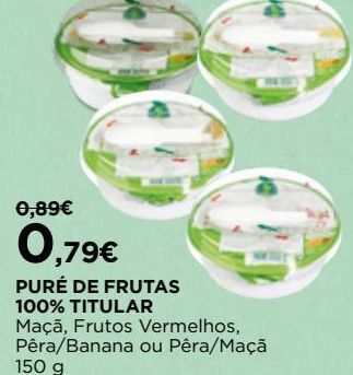 El Corte Inglés Puré de frutas promoção