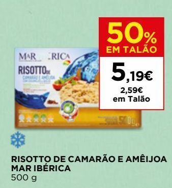 El Corte Inglés Risoto mar ibérica promoção