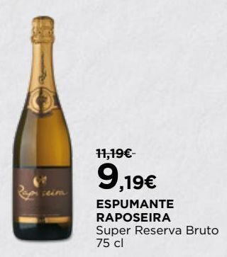 El Corte Inglés Espumante raposeira promoção