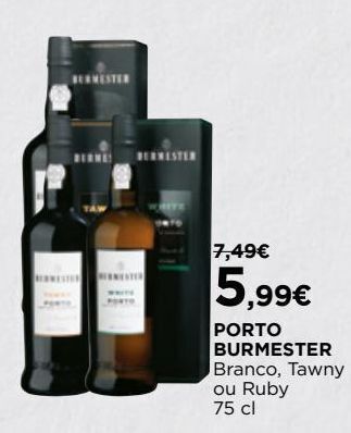 El Corte Inglés Vinho do porto burmester promoção
